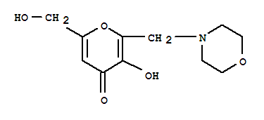 4H-pyran-4-one,3-hydroxy-6-(hydroxymethyl)-2-(4-morpholinylmethyl)-Structure,1429-25-0Structure 4H-pyran-4-one,3-hydroxy-6-(hydroxymethyl)-2-(4-morpholinylmethyl)- Structure,1429-25-0Structure