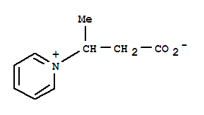 Pyridinium, 1-(2-carboxy-1-methylethyl)-, inner salt (9ci)Structure,200266-84-8Structure Pyridinium, 1-(2-carboxy-1-methylethyl)-, inner salt (9ci) Structure,200266-84-8Structure