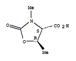 (9ci)-3,5-二甲基-2-氧代-,(4s-反式)-4-噁唑啉羧酸結(jié)構(gòu)式_204386-94-7結(jié)構(gòu)式