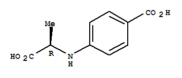 (9ci)-4-[[(1r)-1-羧基乙基]氨基]-苯甲酸結(jié)構(gòu)式_207452-95-7結(jié)構(gòu)式