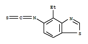 (9ci)-4-乙基-5-異硫代氰?；?苯并噻唑結(jié)構(gòu)式_208458-52-0結(jié)構(gòu)式