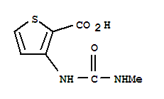 (9ci)-3-[[(甲基氨基)羰基]氨基]-2-噻吩羧酸結(jié)構(gòu)式_213390-51-3結(jié)構(gòu)式