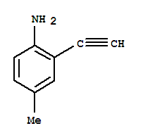 2-乙炔-4-甲基苯胺結(jié)構(gòu)式_215589-37-0結(jié)構(gòu)式