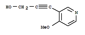 2-Propyn-1-ol,3-(4-methoxy-3-pyridinyl)-(9ci)Structure,218593-96-5Structure 2-Propyn-1-ol,3-(4-methoxy-3-pyridinyl)-(9ci) Structure,218593-96-5Structure