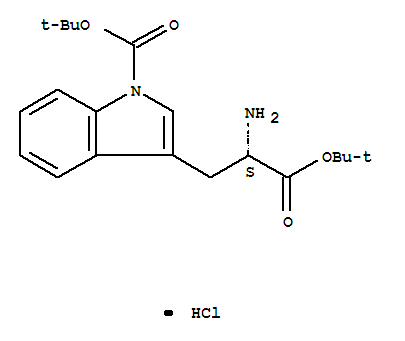 1-[(1,1-Dimethylethoxy)carbonyl]-l-tryptophan 1,1-dimethylethyl ester monohydrochloride Structure,218938-67-1Structure