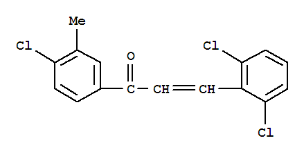 1-(4-氯-3-甲基苯基)-3-(2,6-二氯苯基)-2-丙烯-1-酮結(jié)構(gòu)式_219140-58-6結(jié)構(gòu)式