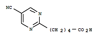 2-Pyrimidinepentanoic acid, 5-cyano-(9ci)Structure,220574-85-6Structure 2-Pyrimidinepentanoic acid, 5-cyano-(9ci) Structure,220574-85-6Structure