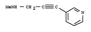 2-Propyn-1-amine,n-methyl-3-(3-pyridinyl)-(9ci)Structure,228271-92-9Structure 2-Propyn-1-amine,n-methyl-3-(3-pyridinyl)-(9ci) Structure,228271-92-9Structure