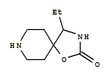 (8ci,9ci)-4-乙基-1-噁-3,8-二氮雜螺[4.5]癸烷-2-酮結(jié)構(gòu)式_23484-71-1結(jié)構(gòu)式