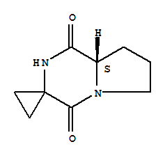 (8aS)-(9CI)-四氫螺[環(huán)丙烷-1,3(4H)-吡咯并[1,2-a]吡嗪]-1,4(2H)-二酮結(jié)構(gòu)式_236123-07-2結(jié)構(gòu)式