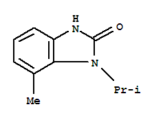 (9ci)-1,3-二氫-7-甲基-1-(1-甲基乙基)-2H-苯并咪唑-2-酮結(jié)構(gòu)式_240143-40-2結(jié)構(gòu)式