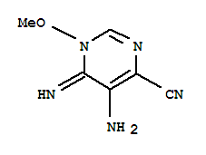 4-Pyrimidinecarbonitrile,5-amino-1,6-dihydro-6-imino-1-methoxy-(9ci)Structure,245064-04-4Structure 4-Pyrimidinecarbonitrile,5-amino-1,6-dihydro-6-imino-1-methoxy-(9ci) Structure,245064-04-4Structure
