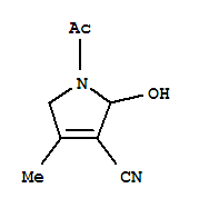 (9ci)-1-乙酰基-2,5-二氫-2-羥基-4-甲基-1H-吡咯-3-甲腈結(jié)構(gòu)式_246147-59-1結(jié)構(gòu)式