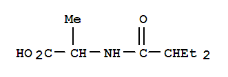 Alanine, n-(2-ethyl-1-oxobutyl)-Structure,252678-54-9Structure Alanine, n-(2-ethyl-1-oxobutyl)- Structure,252678-54-9Structure