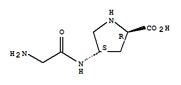 (4s)-(9ci)-4-[(氨基乙酰基)氨基]-D-脯氨酸結構式_254883-94-8結構式