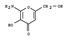 (8ci,9ci)-2-氨基-3-羥基-6-(羥基甲基)-4H-吡喃-4-酮結(jié)構(gòu)式_25991-83-7結(jié)構(gòu)式