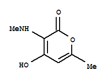 2H-pyran-2-one,4-hydroxy-6-methyl-3-(methylamino)-(9ci)Structure,260362-99-0Structure 2H-pyran-2-one,4-hydroxy-6-methyl-3-(methylamino)-(9ci) Structure,260362-99-0Structure