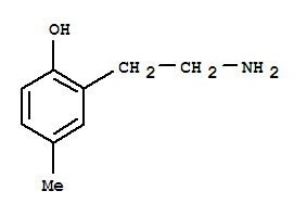 Phenol, 2-(2-aminoethyl)-4-methyl-(9ci)Structure,264224-83-1Structure Phenol, 2-(2-aminoethyl)-4-methyl-(9ci) Structure,264224-83-1Structure