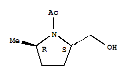 2-Pyrrolidinemethanol, 1-acetyl-5-methyl-, trans-(8ci)Structure,28115-46-0Structure 2-Pyrrolidinemethanol, 1-acetyl-5-methyl-, trans-(8ci) Structure,28115-46-0Structure