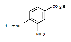 (9ci)-3-氨基-4-[(1-甲基乙基)氨基]-苯甲酸結(jié)構(gòu)式_284673-06-9結(jié)構(gòu)式