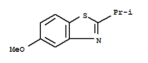(9ci)-5-甲氧基-2-(1-甲基乙基)-苯并噻唑結(jié)構(gòu)式_300706-27-8結(jié)構(gòu)式