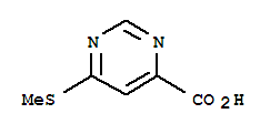4-Pyrimidinecarboxylicacid,6-(methylthio)-(9ci)Structure,301342-78-9Structure 4-Pyrimidinecarboxylicacid,6-(methylthio)-(9ci) Structure,301342-78-9Structure