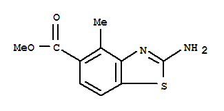5-Benzothiazolecarboxylicacid,2-amino-4-methyl -,methylester(9ci)Structure,306276-71-1Structure 5-Benzothiazolecarboxylicacid,2-amino-4-methyl -,methylester(9ci) Structure,306276-71-1Structure