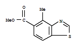 5-Benzothiazolecarboxylicacid,4-methyl -,methylester(9ci)Structure,306276-79-9Structure 5-Benzothiazolecarboxylicacid,4-methyl -,methylester(9ci) Structure,306276-79-9Structure