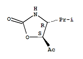 (4r,5s)-(9ci)-5-乙?；?4-(1-甲基乙基)-2-噁唑烷酮結(jié)構(gòu)式_306776-28-3結(jié)構(gòu)式