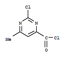 4-Pyrimidinecarbonyl chloride, 2-chloro-6-methyl-(9ci)Structure,306960-81-6Structure 4-Pyrimidinecarbonyl chloride, 2-chloro-6-methyl-(9ci) Structure,306960-81-6Structure