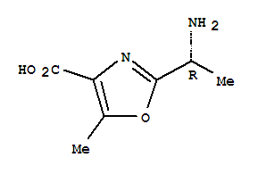 (9ci)-2-[(1r)-1-氨基乙基]-5-甲基-4-噁唑羧酸結構式_312958-46-6結構式