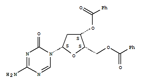 4-氨基-1-(3,5-di-O-苯甲?；?2-脫氧-β-L-蘇-戊呋喃糖基)-1,3,5-噻嗪-2(1H)-酮結(jié)構(gòu)式_324018-62-4結(jié)構(gòu)式