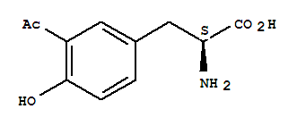 3-乙?；?L-酪氨酸結(jié)構(gòu)式_32483-30-0結(jié)構(gòu)式