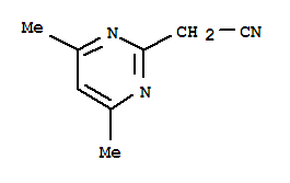 2-Pyrimidineacetonitrile, 4,6-dimethyl-(8ci,9ci)Structure,32691-58-0Structure 2-Pyrimidineacetonitrile, 4,6-dimethyl-(8ci,9ci) Structure,32691-58-0Structure