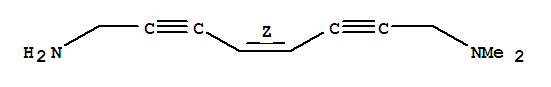 (4Z)-(9Ci)-N,N-二甲基-4-辛烯-2,6-二炔-1,8-二胺結(jié)構(gòu)式_327023-42-7結(jié)構(gòu)式