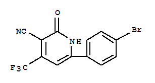 3-Cyano-4-trifluoromethyl-6-(4’-bromophenyl)-pyridine-2-oneStructure,328012-22-2Structure 3-Cyano-4-trifluoromethyl-6-(4’-bromophenyl)-pyridine-2-one Structure,328012-22-2Structure