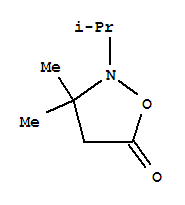 (9Ci)-3,3-二甲基-2-(1-甲基乙基)-5-異噁唑烷酮結(jié)構(gòu)式_328238-22-8結(jié)構(gòu)式