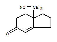 (6-氧代-1,2,3,4,5,6-六氫-3aH-茚-3a-基)乙腈結(jié)構(gòu)式_329686-73-9結(jié)構(gòu)式