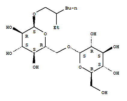 2-乙基己基6-O-(Alpha)-D-吡喃葡萄糖-(Alpha)-D-吡喃葡萄糖苷結構式_330980-61-5結構式