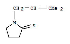 2-Pyrrolidinethione, 1-(3-methyl-2-butenyl)-(8ci)Structure,33226-29-8Structure 2-Pyrrolidinethione, 1-(3-methyl-2-butenyl)-(8ci) Structure,33226-29-8Structure