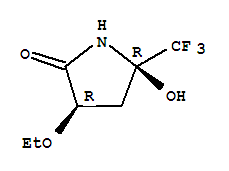 2-Pyrrolidinone,3-ethoxy-5-hydroxy-5-(trifluoromethyl)-,(3r,5r)-rel-(9ci)Structure,333339-80-3Structure 2-Pyrrolidinone,3-ethoxy-5-hydroxy-5-(trifluoromethyl)-,(3r,5r)-rel-(9ci) Structure,333339-80-3Structure