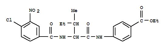 (9ci)-4-[[2-[(4-氯-3-硝基苯甲?；?氨基]-3-甲基-1-氧代戊基]氨基]-苯甲酸乙酯結(jié)構(gòu)式_334830-43-2結(jié)構(gòu)式