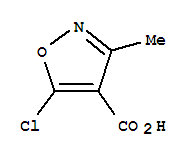 4-Isoxazolecarboxylicacid,5-chloro-3-methyl-(7ci,9ci)Structure,3356-99-8Structure 4-Isoxazolecarboxylicacid,5-chloro-3-methyl-(7ci,9ci) Structure,3356-99-8Structure