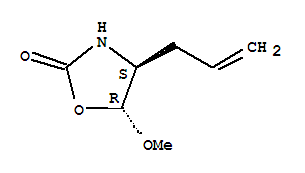 (4S,5R)-(9Ci)-5-甲氧基-4-(2-丙烯基)-2-噁唑烷酮結(jié)構(gòu)式_335627-91-3結(jié)構(gòu)式