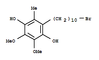 1,4-Benzenediol ,2-(10-bromodecyl)-5,6-dimethoxy-3-methyl-Structure,336184-90-8Structure 1,4-Benzenediol ,2-(10-bromodecyl)-5,6-dimethoxy-3-methyl- Structure,336184-90-8Structure