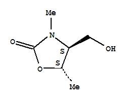 (4s,5s)-(9ci)-4-(羥基甲基)-3,5-二甲基-2-噁唑烷酮結(jié)構(gòu)式_341512-50-3結(jié)構(gòu)式