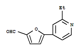 2-Furancarboxaldehyde,5-(2-ethyl-4-pyridinyl)-(9ci)Structure,342601-11-0Structure 2-Furancarboxaldehyde,5-(2-ethyl-4-pyridinyl)-(9ci) Structure,342601-11-0Structure