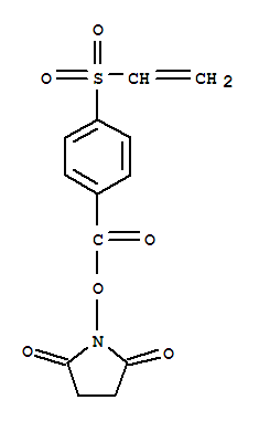 4-乙烯基磺?；郊姿?NHS結構式_343934-41-8結構式