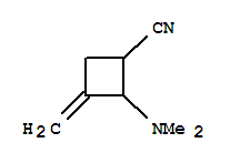 Cyclobutanecarbonitrile,2-(dimethylamino)-3-methylene-(9ci)Structure,344353-68-0Structure Cyclobutanecarbonitrile,2-(dimethylamino)-3-methylene-(9ci) Structure,344353-68-0Structure