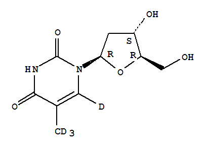 Thymidine-a,a,a,6-d4Structure,347841-67-2Structure Thymidine-a,a,a,6-d4 Structure,347841-67-2Structure